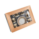 Ceramic Coffee Cup and Saucer Set of 6 Pcs Abstract Print Design 80 ml 11 cm