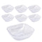 Clear Engraved Pattern Dish Bowl and Glass Serving Bowl Set of 7 Pcs 20*8cm 
10*5.5cm (Ctn Box 8 units)