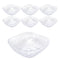Clear Engraved Pattern Dish Bowl and Glass Serving Bowl Set of 7 Pcs 20*8cm 
10*5.5cm (Ctn Box 8 units)
