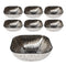Shiny Black Engraved Pattern Dish Bowl and Glass Serving Bowl Set of 7 Pcs 20*8cm 
10*5.5cm (Ctn Box 8 units)