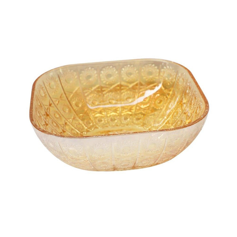 Gold Engraved Pattern Dish Bowl and Glass Serving Bowl Set of 7 Pcs 20*8cm 
10*5.5cm (Ctn Box 8 units)