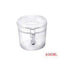 Premium Quality Clip Top Airtight Acrylic Canister Set of 3 Pcs 400 ml 10*9 (Ctn Box 100 units)