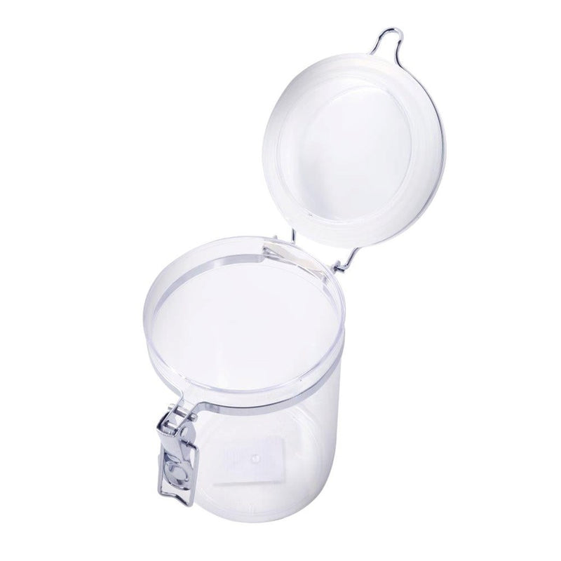 Premium Quality Clip Top Airtight Acrylic Canister Set of 3 Pcs 400 ml 10*9 (Ctn Box 100 units)