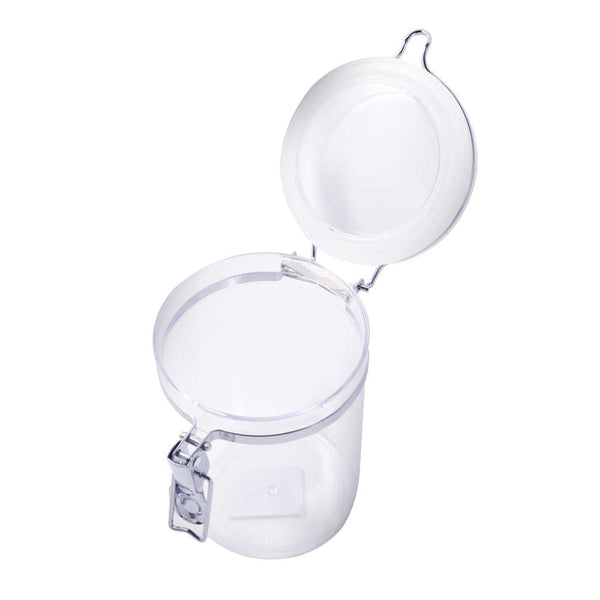 Premium Quality Clip Top Airtight Acrylic Canister Set of 3 Pcs 400 ml 10*9 (Ctn Box 100 units)