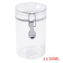 Premium Quality Clip Top Airtight Acrylic Canister 1130 ml  13*13 (Ctn Box 60 units)