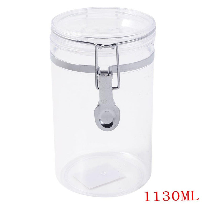 Premium Quality Clip Top Airtight Acrylic Canister 1130 ml  13*13 (Ctn Box 60 units)