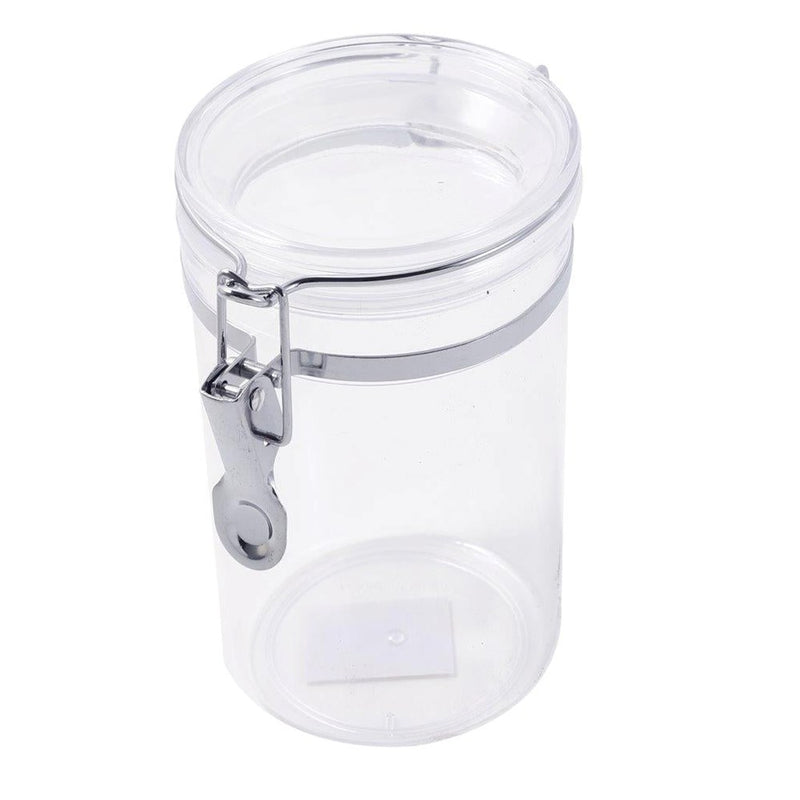 Premium Quality Clip Top Airtight Acrylic Canister 1130 ml  13*13 (Ctn Box 60 units)