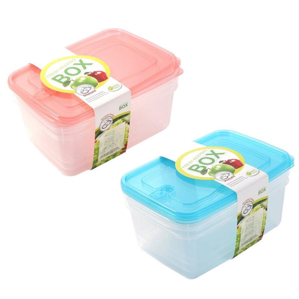 Multipurpose Clear Colour BPA Free Lunch Box Plastic Storage Box Food Container 1350 ml 22.2x14.6x6.5cm (Ctn Box 36 units)