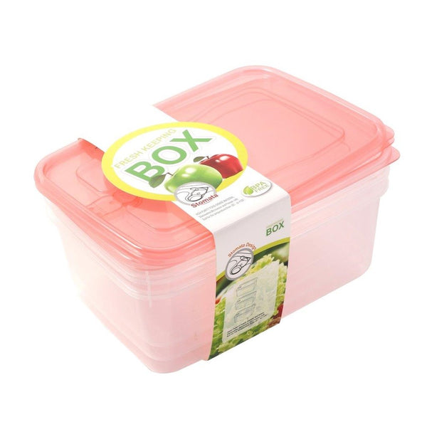 Multipurpose Clear Colour BPA Free Lunch Box Plastic Storage Box Food Container 1350 ml 22.2x14.6x6.5cm (Ctn Box 36 units)