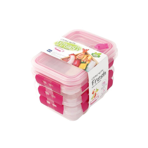 Multipurpose Clear Colour BPA Free Lunch Box Plastic Storage Box Food Container 450 ml 15.1x11.4x4.7cm (Ctn Box 72 units)