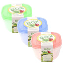 Multipurpose Clear Colour BPA Free Lunch Box Plastic Storage Box Food Container 550 ml 13.8x13.8x7.3cm (Ctn Box 48 units)