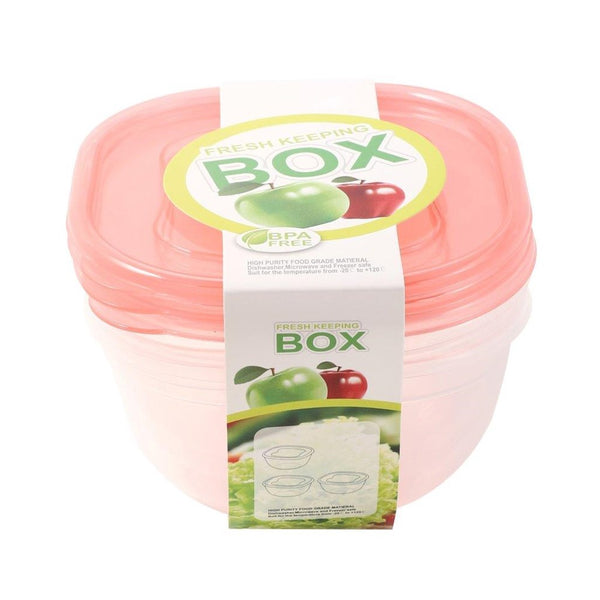 Multipurpose Clear Colour BPA Free Lunch Box Plastic Storage Box Food Container 550 ml 13.8x13.8x7.3cm (Ctn Box 48 units)