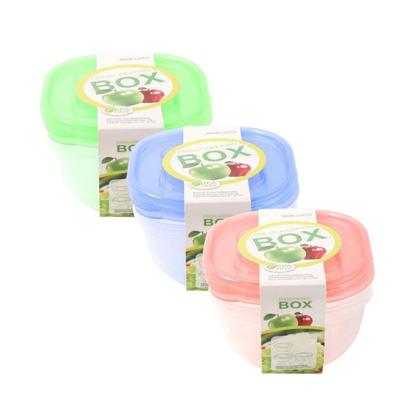 Multipurpose Clear Colour BPA Free Lunch Box Plastic Storage Box Food Container 300 ml 11.6x11.6x6.2cm (Ctn Box 72 units)
