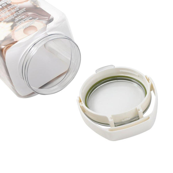 Multipurpose Clear Plastic Airtight Food Canisters Storage Container 1300 ml 10.8x9.7x19.3cm (Ctn Box 54 units)