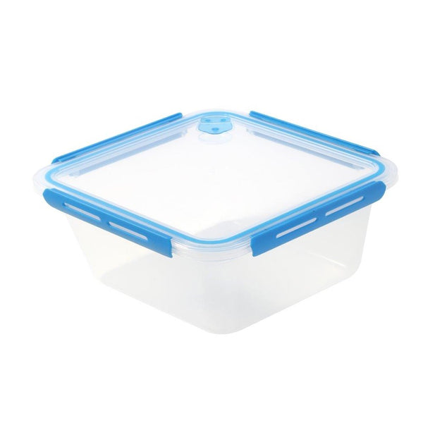 Multipurpose Clear Plastic Clip Lock Lunch Box  Storage Box Food Container Set of 3 Pcs 850 ml/600 ml/400 ml  15.5x12x9.6cm /15.5x12x6.9cm / 15.5x12x4.8cm  (Ctn Box 48 units)