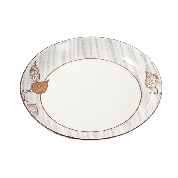 White Floral Pattern Ceramic Round Serving Bowl Serveware Dinnerware 25.4 cm (Ctn Box 35 units)