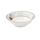 White Floral Pattern Ceramic Round Serving Bowl Serveware Dinnerware 18 cm (Ctn Box 60 units)