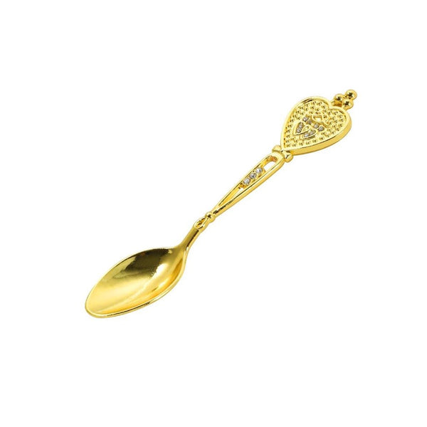 Stainless Steel Tableware Deco Gold Tea Spoon Set of 6 Pcs 10.8*2.1cm