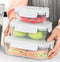 Multipurpose Mixed Colours Plastic Storage Box Food Container Set of 3 Pcs 21x15.5x7 1300 ml
17x13x6.5 800 ml
14x10.5x6 400 ml  (Ctn Box 48 units)