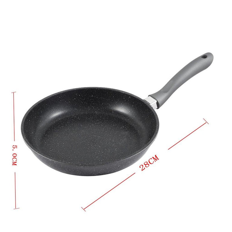 Chef and Cook Non Stick Frypan Marble Coated Die Cast Aluminium Grey Induction  28cm (Ctn Box 6 units)
