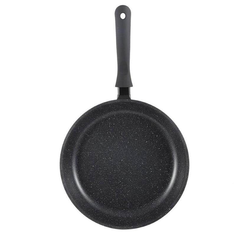 Chef and Cook Non Stick Frypan Marble Coated Die Cast Aluminium Black Induction 30cm (Ctn Box 6 units)