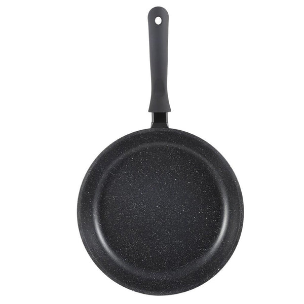 Chef and Cook Non Stick Frypan Marble Coated Die Cast Aluminium Black Induction 30cm (Ctn Box 6 units)