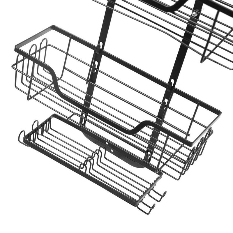 Black Metal Shower Caddy Bathroom Shelf 3 Tier 31*12*60.5 cm (Ctn Box 10 units)