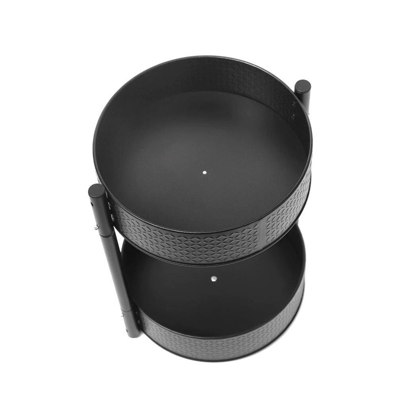 Black Metal Countertop Kitchen Storage Organizer Shelf 29*25*33 cm (Ctn Box 12 units)