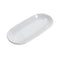 Vanilla White Melamine Platter Side Dish Plate Oval Serving Plate 15*9 cm