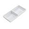 Melamine Mini Divided Dish Plate Dipping Bowl Sauce Dish 14.5cm*7cm*3 cm