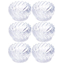 Crystal Glass Round Ice Cream and Dessrt Set of 6 Pcs 243 ml (Ctn Box 8 units)