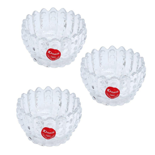 Crystal Cut Glass Ice Cream and Dessert Bowl Set of 6 Pcs (Ctn Box 12 units)