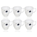 Premium Lead Free Glass Tea Cup Set of 6 Pcs 208 ml (Ctn Box 12 units)
