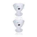 Crystal Cut Glass Ice Cream and Dessert Bowl Set of 2 Pcs 180ml (Ctn Box 24 units)