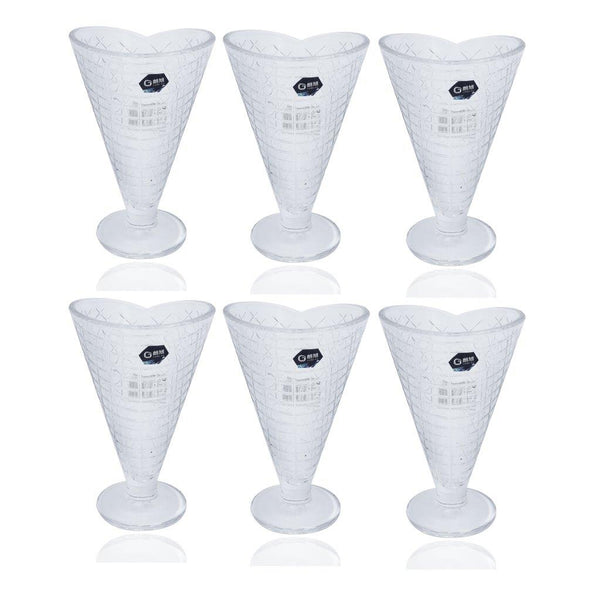 Milkshake Glass Tumblers Set of 6 Pcs 265ml (Ctn Box 8 units)