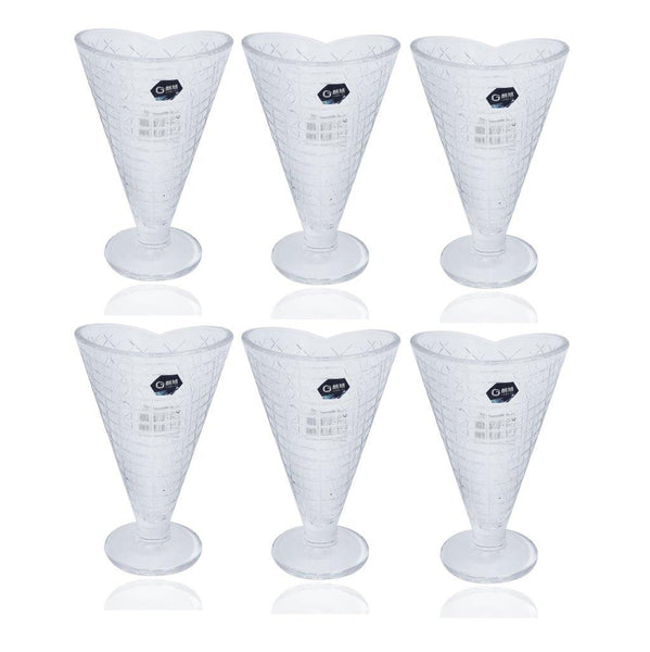 Milkshake Glass Tumblers Set of 6 Pcs 265ml (Ctn Box 8 units)