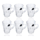 Premium Lead Free Glass Tea Cup Set of 6 Pcs 175 ml (Ctn Box 12 units)