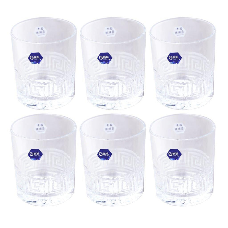 Premium Lead Free Glass Tumblers Set of 6 Pcs 390 ml (Ctn Box 8 units)