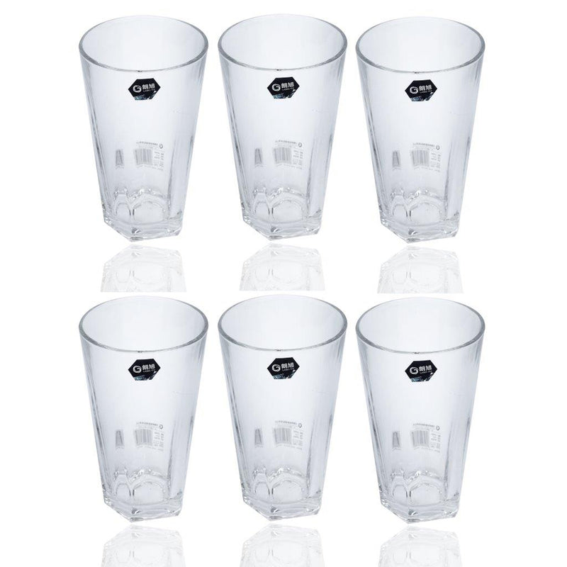 Premium Lead Free Glass Tumblers Set of 6 Pcs 355 ml (Ctn Box 8 units)