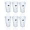 Premium Lead Free Glass Tumblers Set of 6 Pcs 280 ml (Ctn Box 8 units)