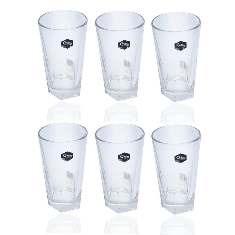 Premium Lead Free Glass Tumblers Set of 6 Pcs 280 ml (Ctn Box 8 units)