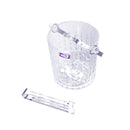 Glass Ice Bucket with Handle and Tong Set 900 ml (Ctn Box 18 units)