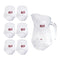 Premium Glass Beverage Jug Water Jug and Cup Set of 6 Pcs 1400 ml+330 ml (Ctn Box 6 units)