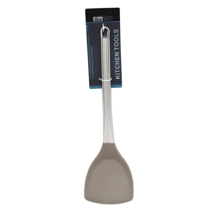 Stainless Steel Silicone Head Non Stick Spoon Turner Spatula Kitchen Tool Gadget 35*10 cm (Ctn Box 240 units)