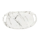 High Quality Marble Pattern Oval Melamine Serving Tray 30*21 cm (Ctn Box 100 units)