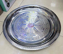Stainless Steel Round Flat Silver Serving Tray 29 cm (Ctn Box 150 units)