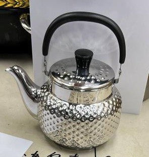 High Grade Hammered Stainless Steel Stovetop Tea Pot Kettle 1.0L (Ctn Box 60 units)