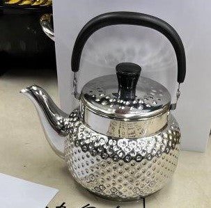High Grade Hammered Stainless Steel Stovetop Tea Pot Kettle 1.5L (Ctn Box 48 units)