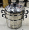 Stainless Steel Steamer Pan Set 2 tier 38 cm (Ctn Box 8 units)