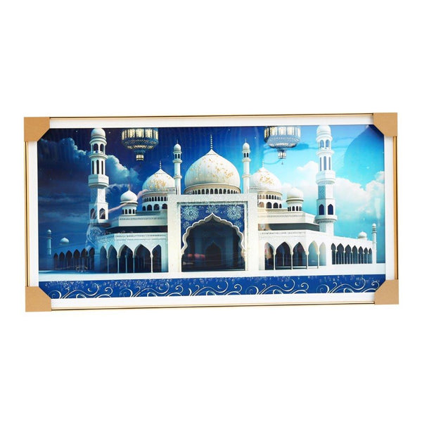 Home Decor Landscape Canvas Wall Art Islamic Calligraphy Oil Painting Ayah Picture Frame 50*100 cm  (Ctn Box 12 units)